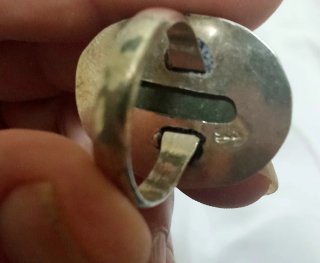 Anillo Plata y Pirita Cromada