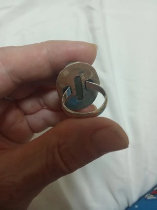 Anillo Plata y Pirita Cromada