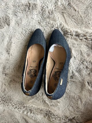 Sapatos de salto alto ganga pele genuína