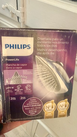 Philips PowerLife plancha vapor azul