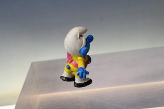 Figura PVC: Pitufo torero traje amarillo. Los Pitufos. Bootleg.