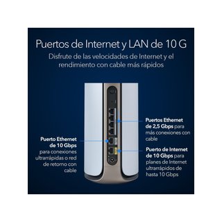 NETGEAR Orbi 970 10GB Blanco sistema mesh WiFi 7