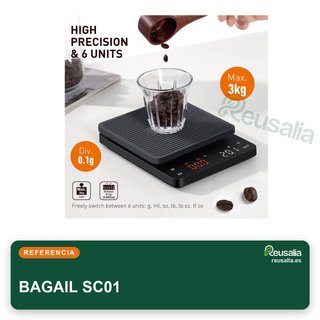 BAGAIL balanza café digital precisión timer