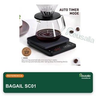 BAGAIL balanza café digital precisión timer