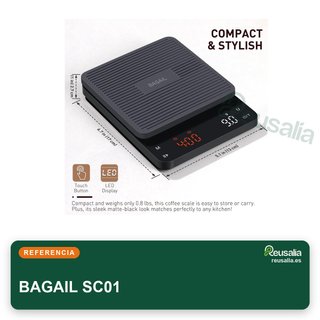 BAGAIL balanza café digital precisión timer