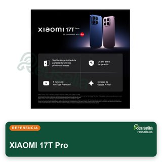 XIAOMI 17T Pro 12+1024GB Violeta pantalla 144Hz