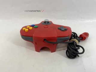 mando nintendo 64 nintendo rojo