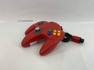 mando nintendo 64 nintendo rojo