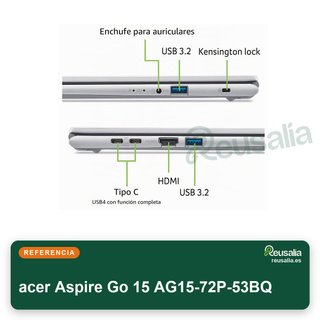 acer Aspire Go 15 AG15-72P-53BQ 1024GB portátil