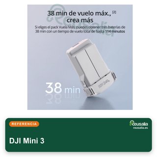 DJI Mini 3 dron cámara 4K estabilizador