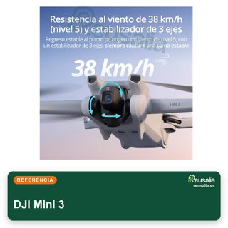 DJI Mini 3 dron cámara 4K estabilizador
