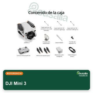 DJI Mini 3 dron cámara 4K estabilizador