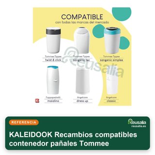 Recambios compatibles contenedor pañales Tommee