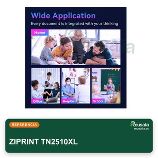 Tóner compatible Brother TN2510XL negro