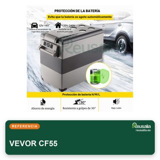 VEVOR refrigerador portátil coche 55L 12V