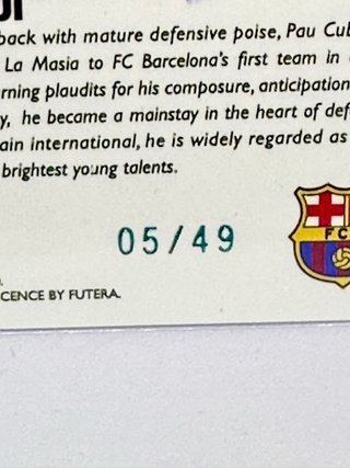 Pau Cubarsí Futera Aqua /49 FC Barcelona
