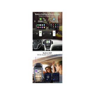 SXAUTO 6G+128G autoradio Android 14 cámara volante