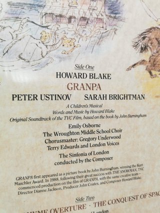 Disco Lp  Howard Blake, Sarah Brightman, Peter Ustinov & The Sinfonia Of London – Granpa
