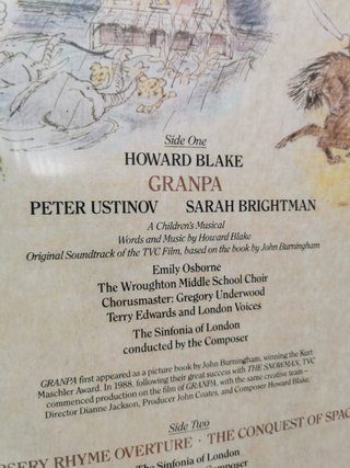 Disco Lp  Howard Blake, Sarah Brightman, Peter Ustinov & The Sinfonia Of London – Granpa