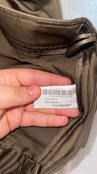 Pantalón cargo Zara verde militar Talla M