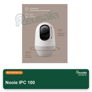 Nooie 32GB cámara vigilancia 1080p 360° con