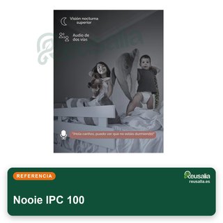 Nooie 32GB cámara vigilancia 1080p 360° con