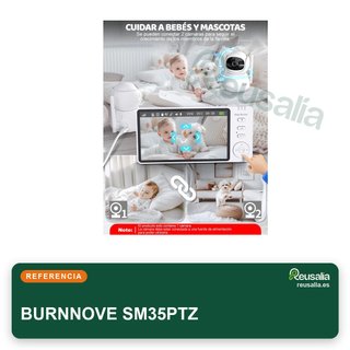 BURNNOVE vigilabebés cámara 5" HD 720P sin WiFi