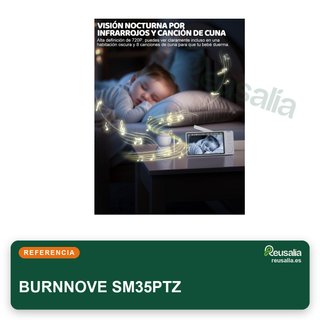 BURNNOVE vigilabebés cámara 5" HD 720P sin WiFi