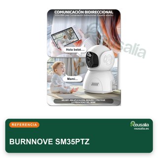 BURNNOVE vigilabebés cámara 5" HD 720P sin WiFi