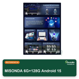 MISONDA Autoradio Android 15 Hyundai i40