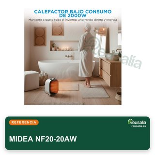 MIDEA calefactor portátil baño bajo consumo