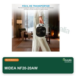 MIDEA calefactor portátil baño bajo consumo