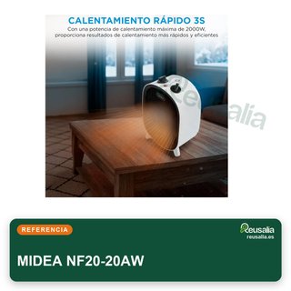 MIDEA calefactor portátil baño bajo consumo