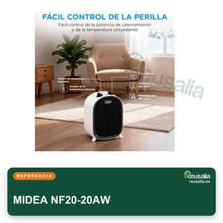 MIDEA calefactor portátil baño bajo consumo