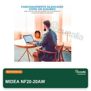 MIDEA calefactor portátil baño bajo consumo