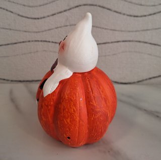 Decorazione Halloween Zucca Fantasma Ceramica