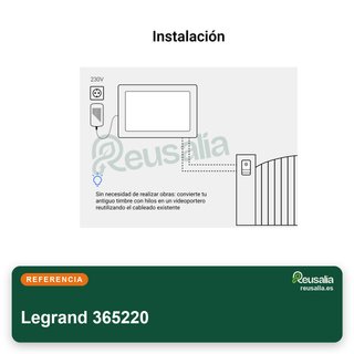 Legrand Easykit 365220 Monitor Videoportero 7"