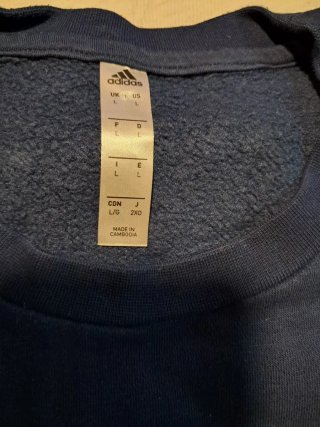 Sudadera Adidas Azul Talla L