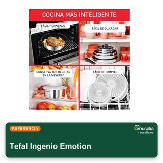 Tefal Ingenio Emotion juego 8 piezas acero