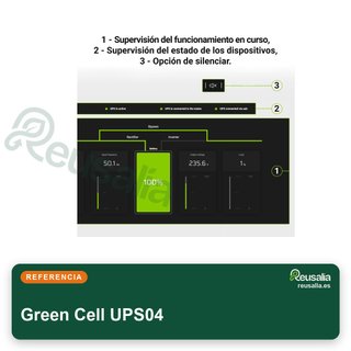 Green Cell SAI UPS 1500VA 900W 230V LCD