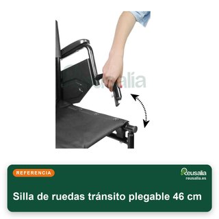 Silla de ruedas tránsito plegable 46 cm