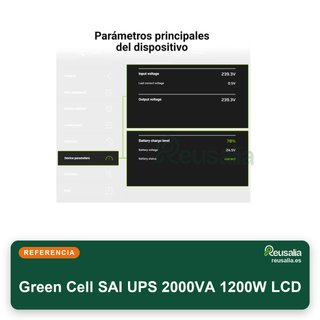 Green Cell SAI UPS 2000VA 1200W LCD