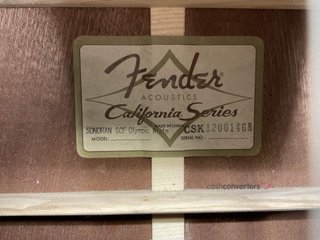 guitarra acustica fender sonoran sce california