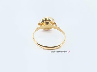 anillo oro 18k con coral