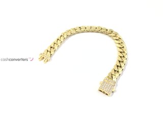 pulsera oro 18k con circonita