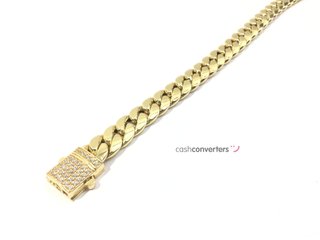 pulsera oro 18k con circonita