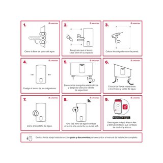 Ariston termo eléctrico wifi ahorro energía