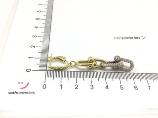 pendientes oro 18k con circonita