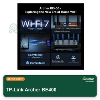 TP-Link Archer BE400 Router WiFi 7 doble banda