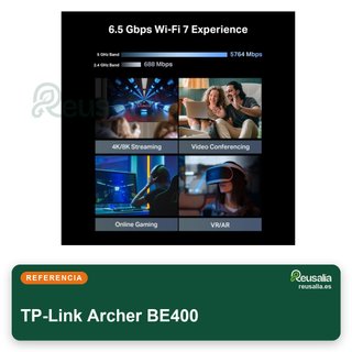 TP-Link Archer BE400 Router WiFi 7 doble banda